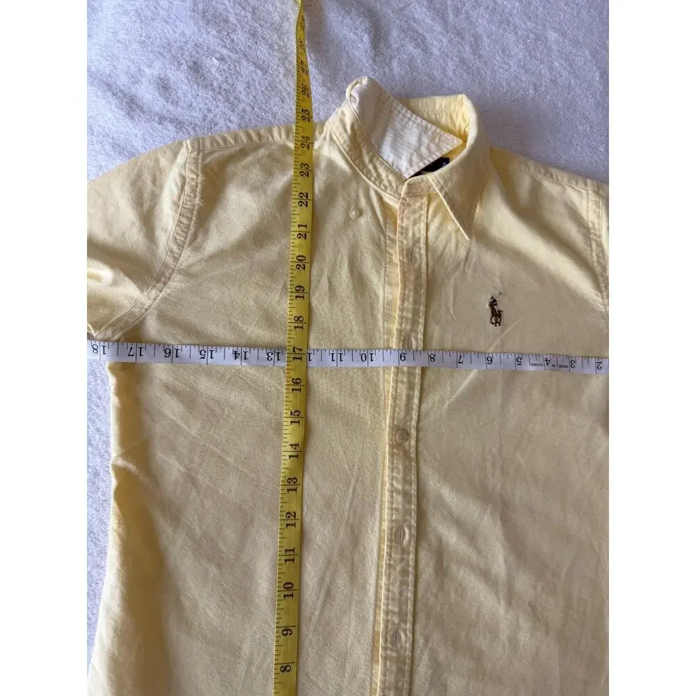 Ralph Lauren teen Size 2-(12-14)- slim fit yellow cotton Shirt, women Sz- 2-4